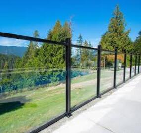 Pool fence post with base