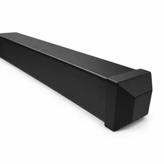 Security Fence Steel Post 65X65 Black